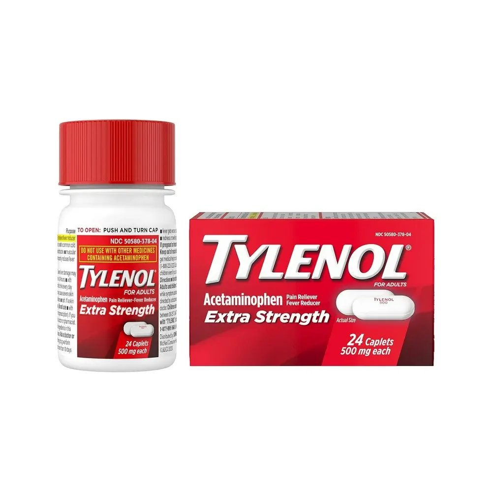 Tylenol Extra Strength Caplets 500Mg 24'