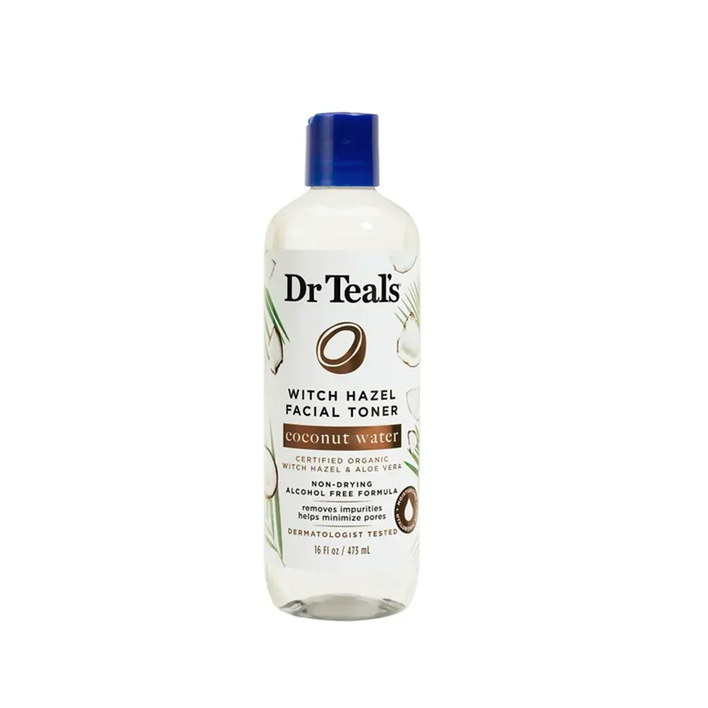 Dr Teal’s Witch Hazel Facial Toner, Coconut Water 473mL